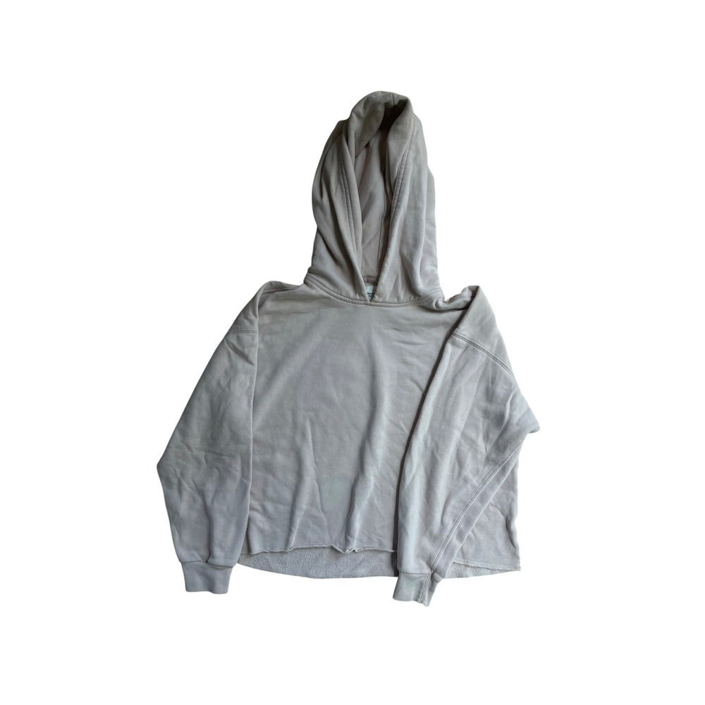 Abercrombie & Fitch Soft A&F Collection Cropped Hoodie Light Pink Flesh Color L
